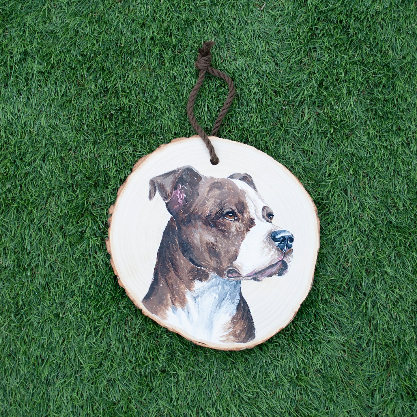 Retrato personalizado de mascota 18-20 cm. con CORDÓN